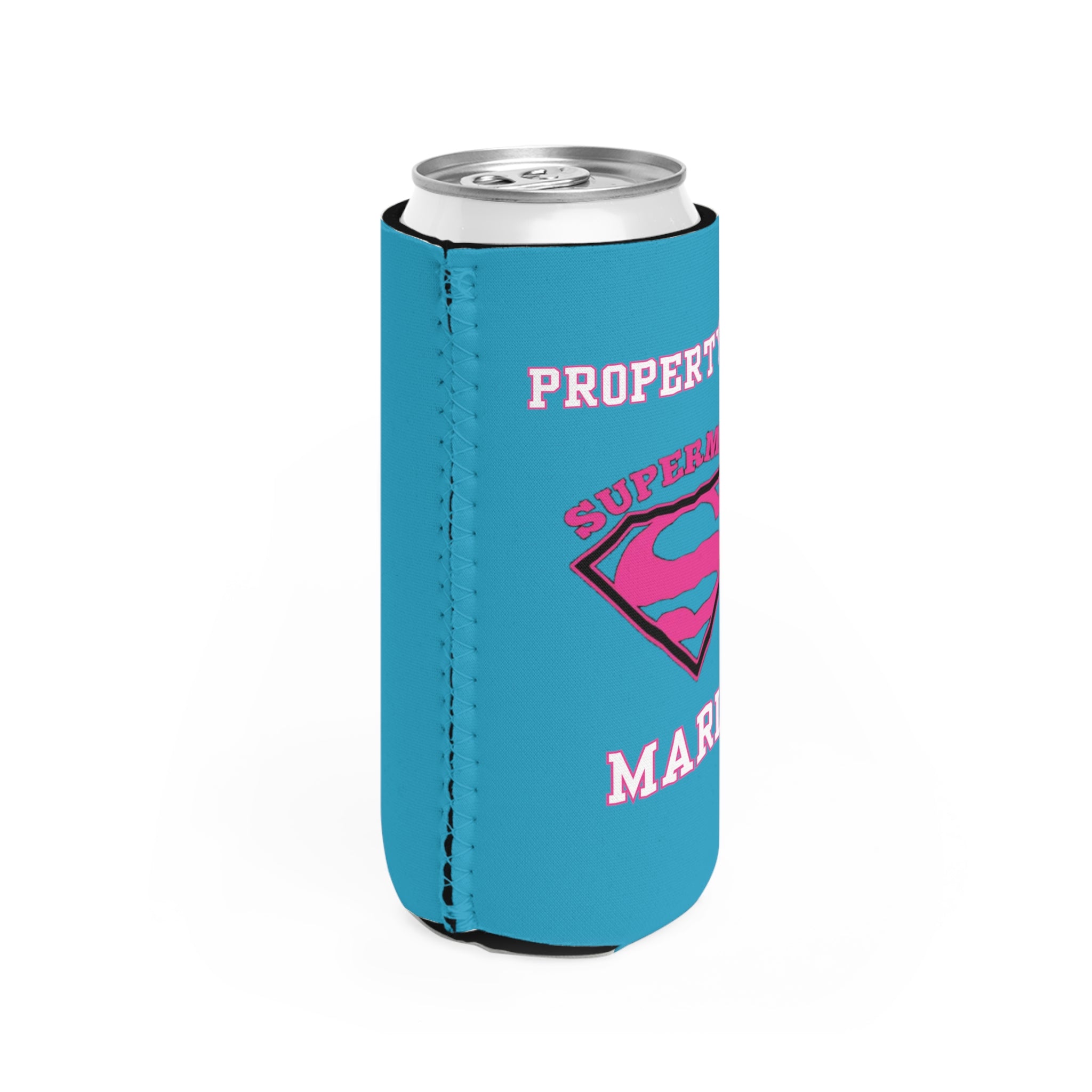 Property of Maria Supermom #1-Slim Can Cooler