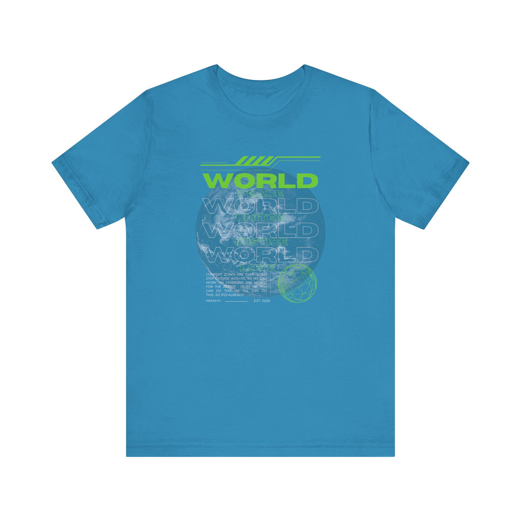 Change the World Design #1-Unisex Jersey Short Sleeve Tee
