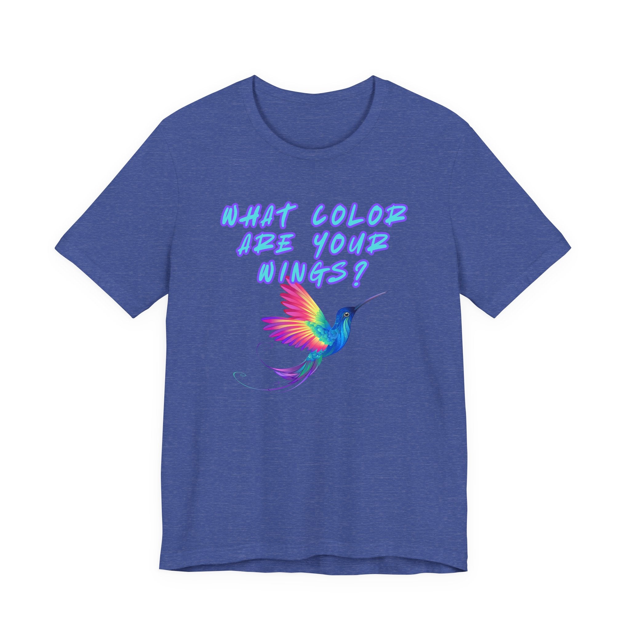 What Color are Your Wings? Violet #1-Unisex Jersey Short Sleeve Tee
