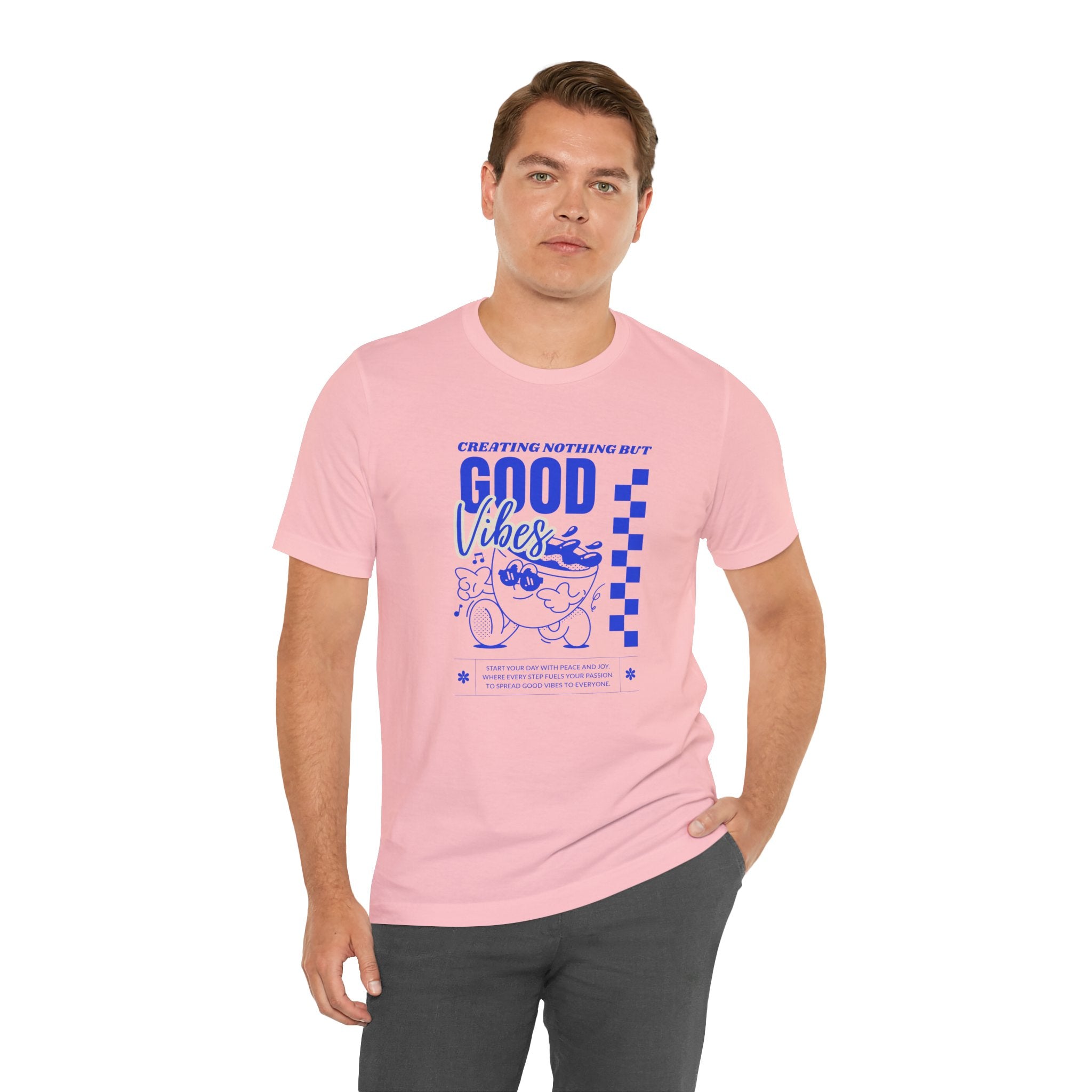 Creating Nothing But Good Vibes-Unisex Jersey Short Sleeve Tee