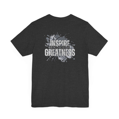 Inspire Each Other to Greatness-Double Sided Print-Unisex Jersey Short Sleeve Tee