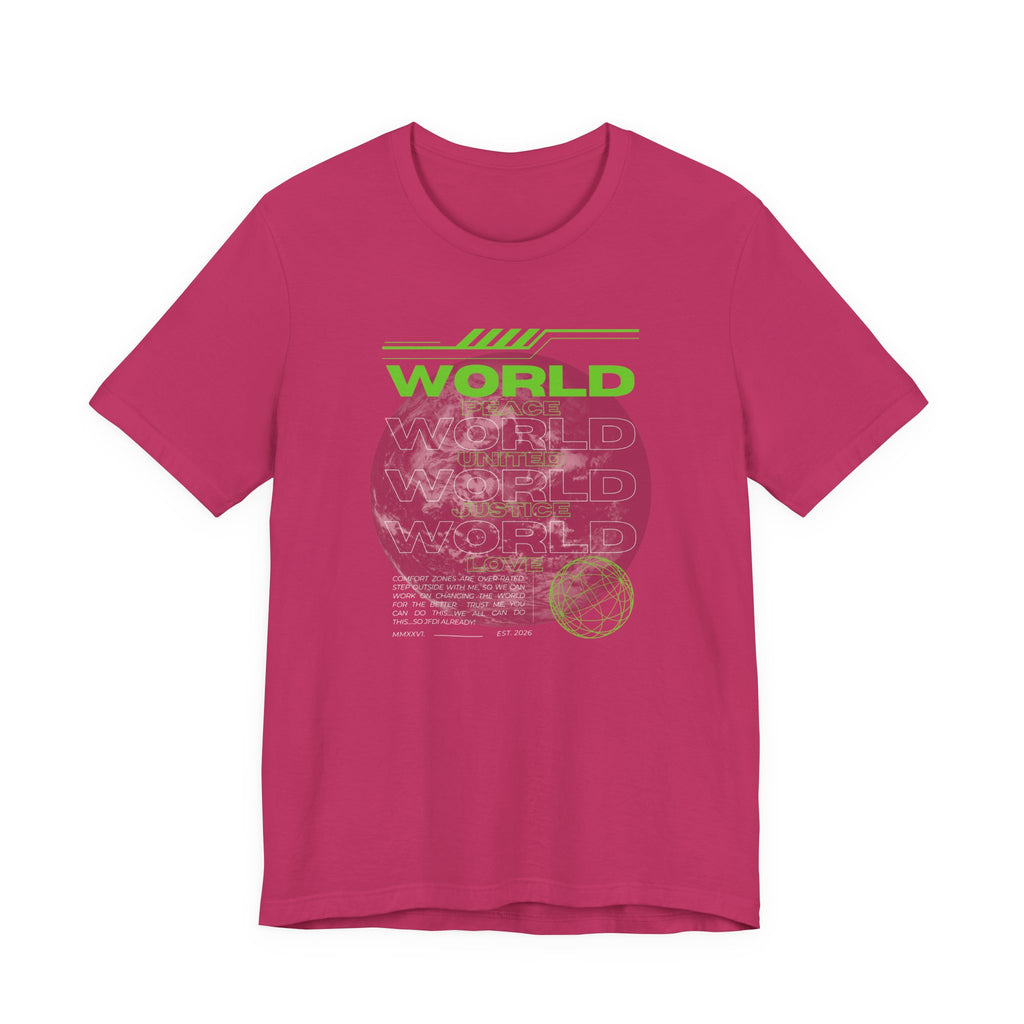 Change the World Design #1-Unisex Jersey Short Sleeve Tee