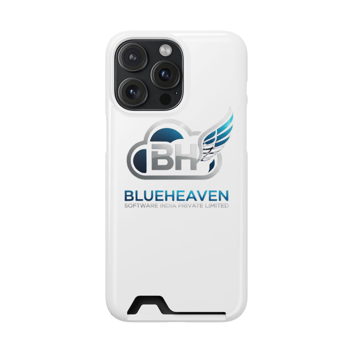 BlueHeaven Logo Phone Case with Card Holder