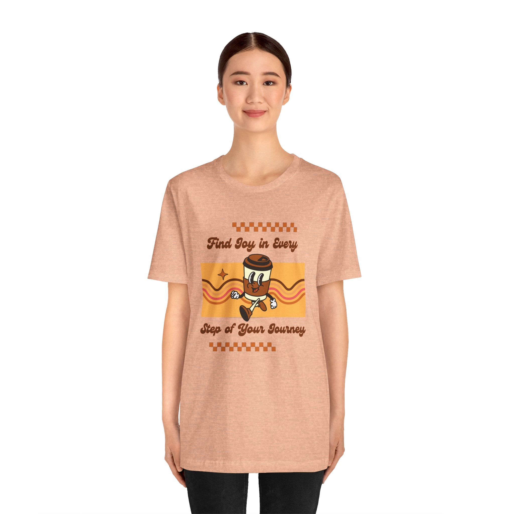 Find Joy in Every Step of Your Journey-Unisex Jersey Short Sleeve Tee