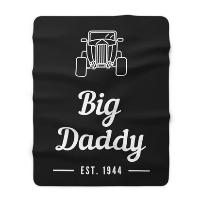 Big Daddy Est. 1944 Classic Hot Rod-Sherpa Fleece Blanket