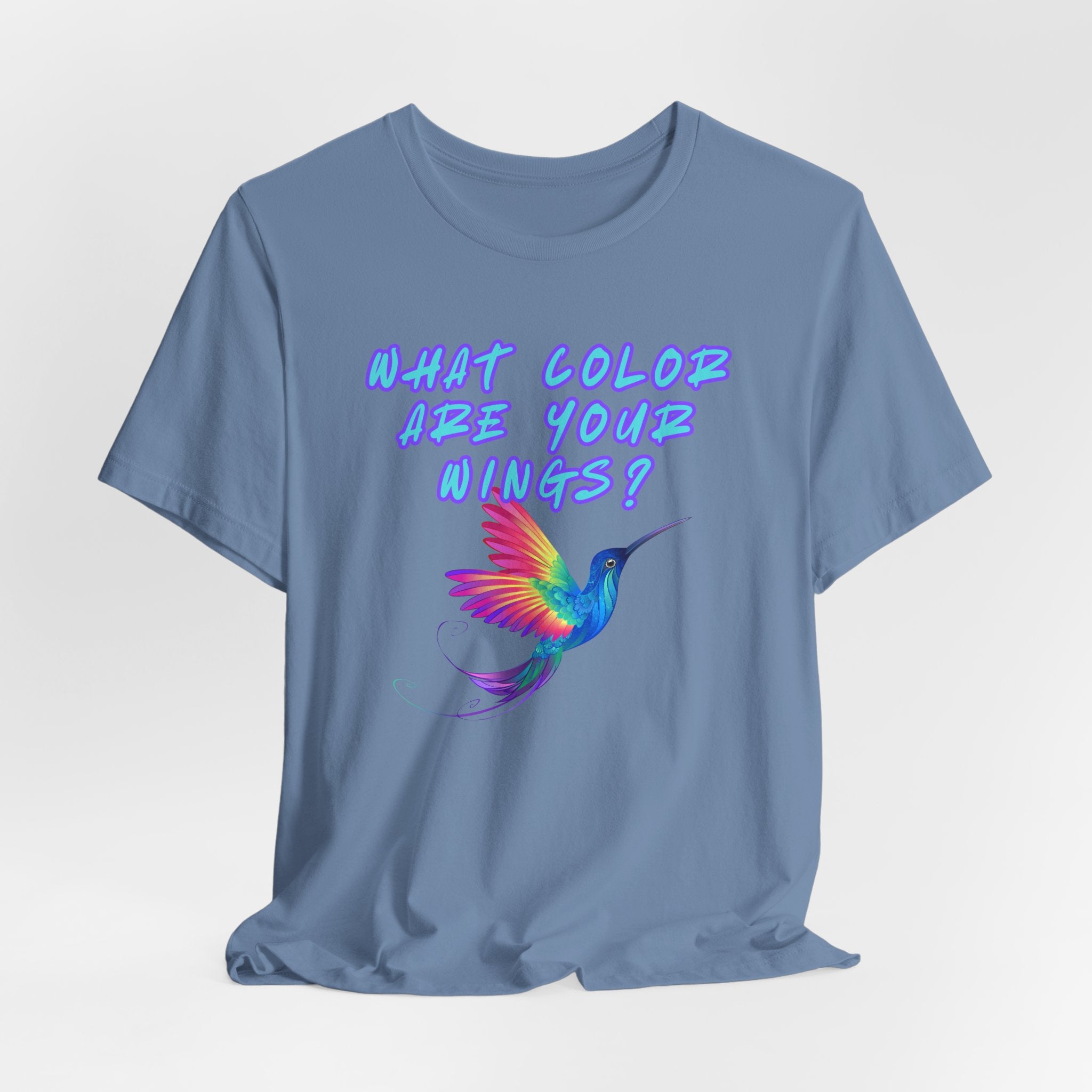 What Color are Your Wings? Violet #1-Unisex Jersey Short Sleeve Tee