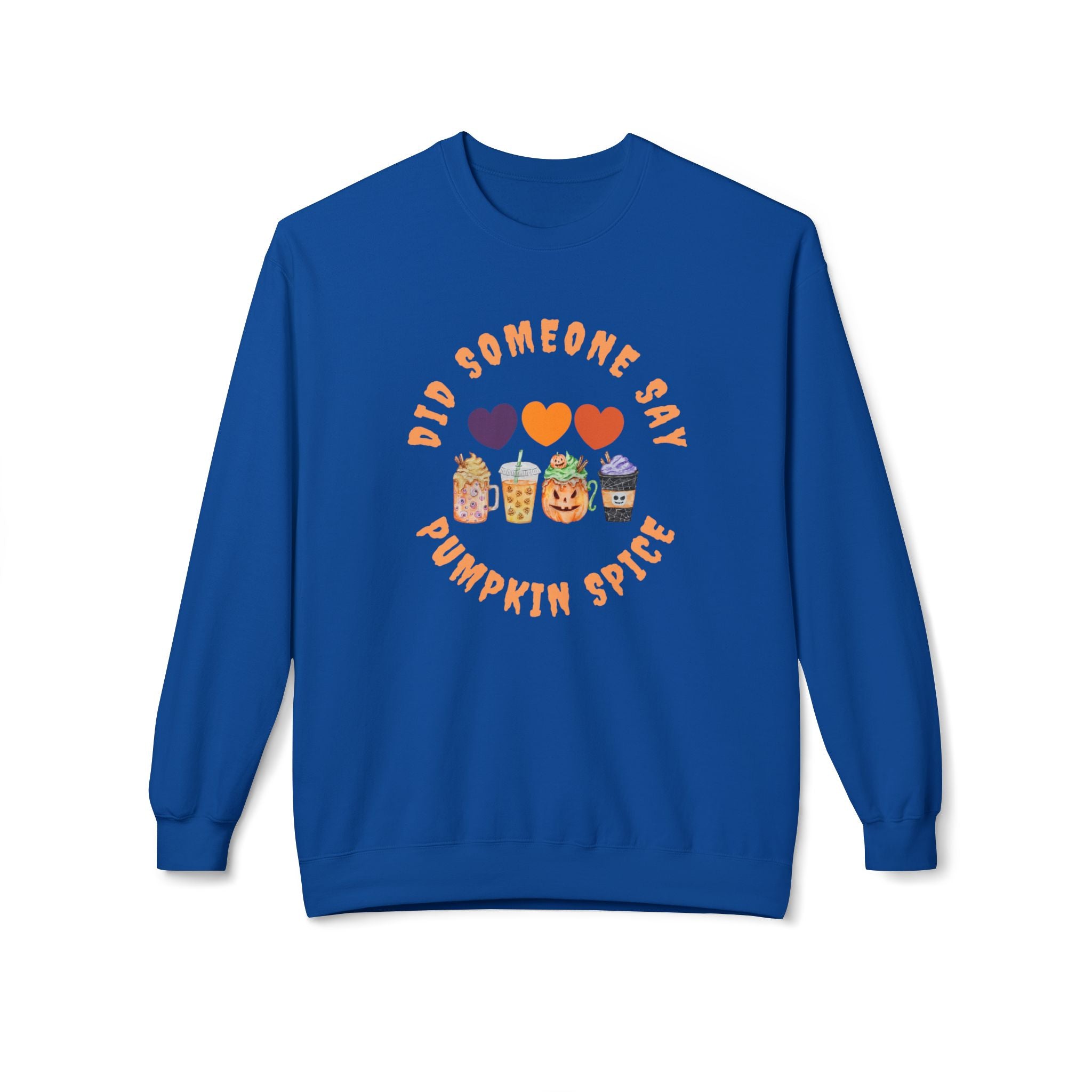 Pumpkin Spice Crewneck Sweatshirt | Cozy Fall Apparel, Unisex Gift, Autumn Fashion, Cute Sweater for Halloween & Thanksgiving