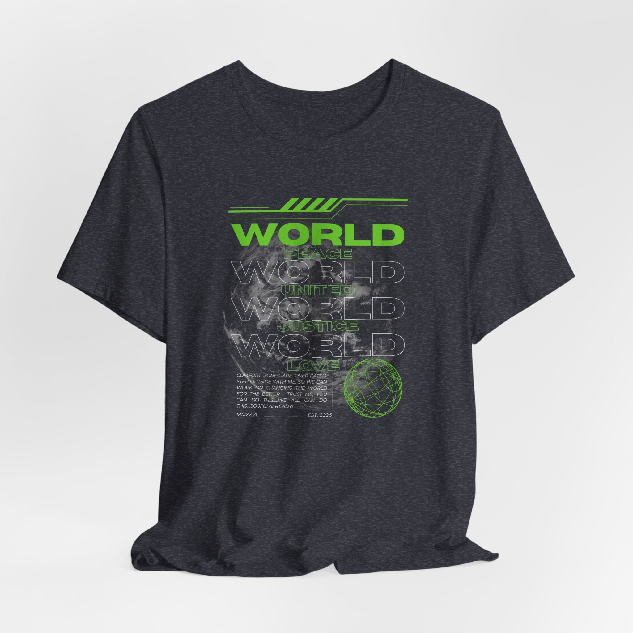 Change the World Design #1-Unisex Jersey Short Sleeve Tee