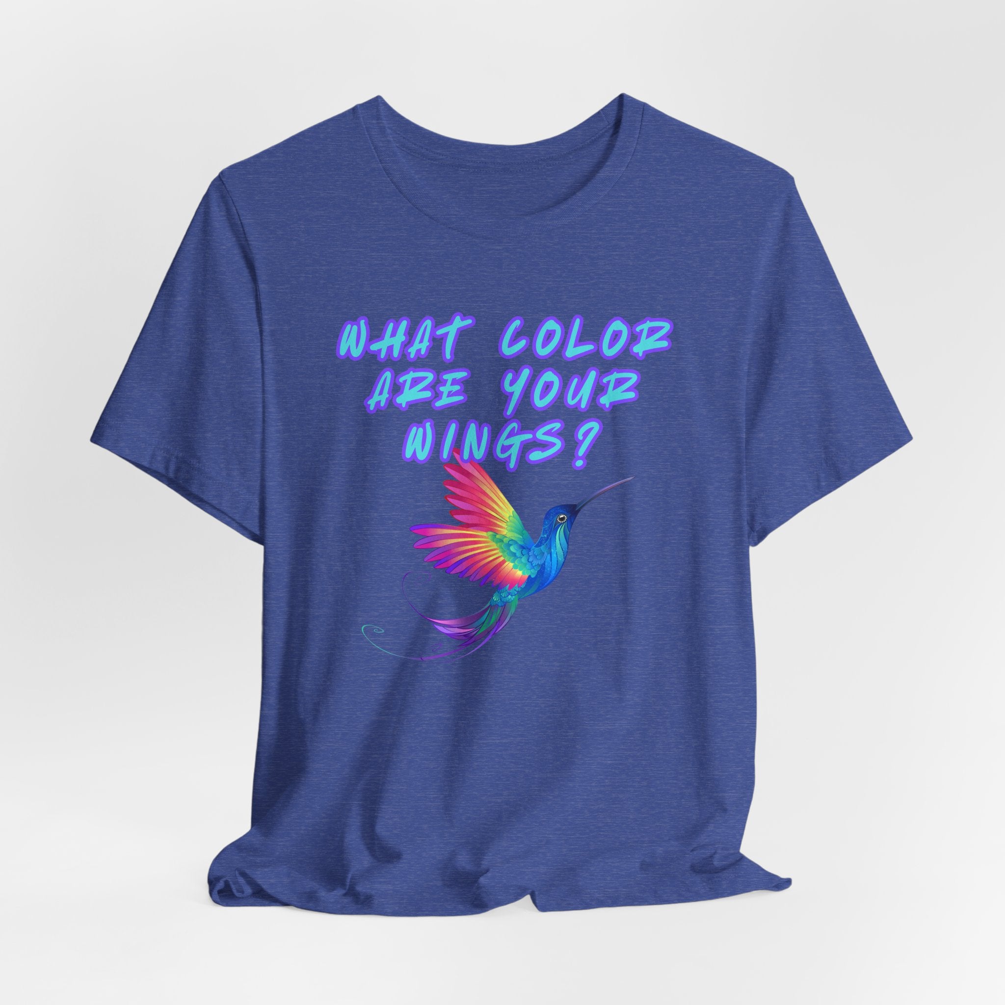 What Color are Your Wings? Violet #1-Unisex Jersey Short Sleeve Tee