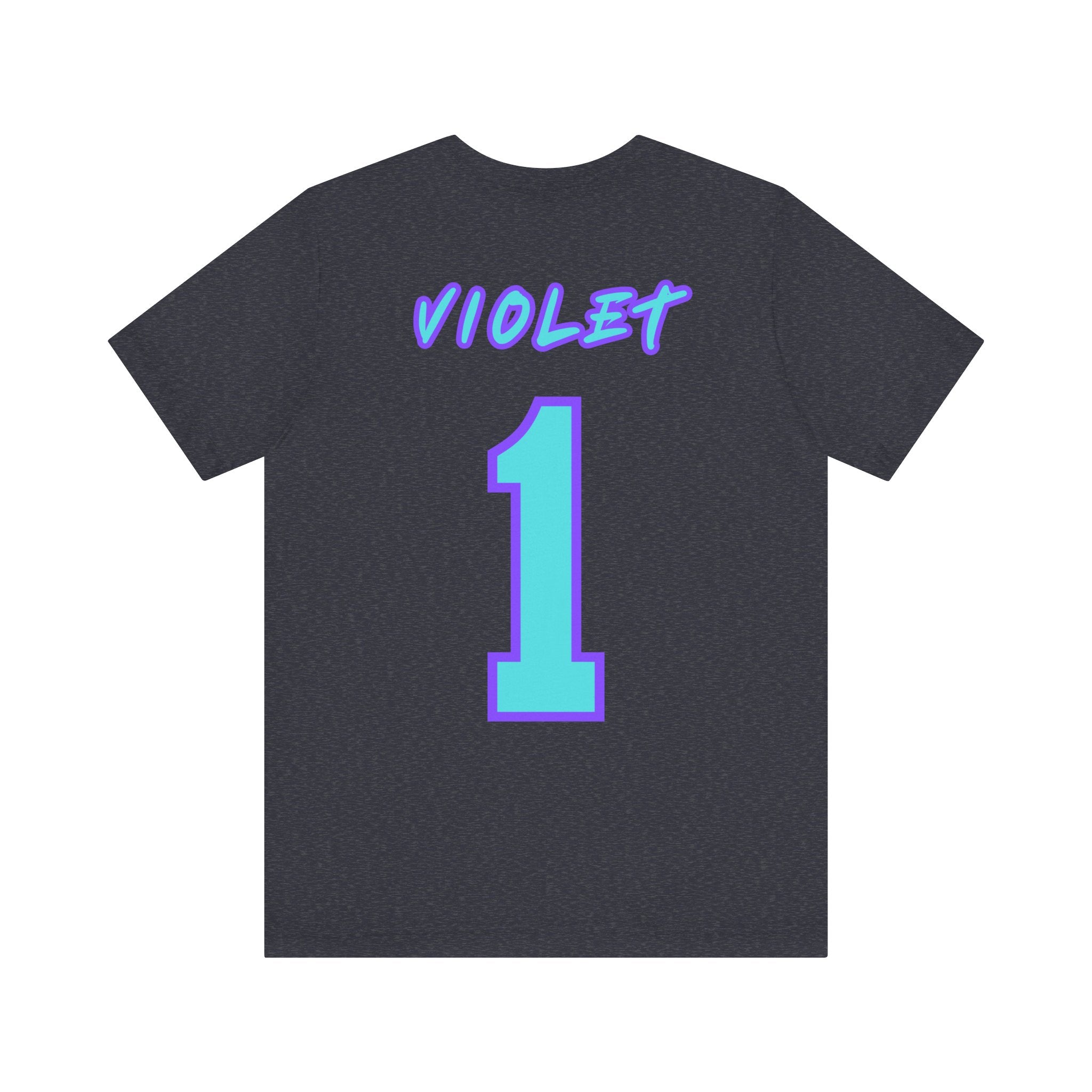 What Color are Your Wings? Violet #1-Unisex Jersey Short Sleeve Tee