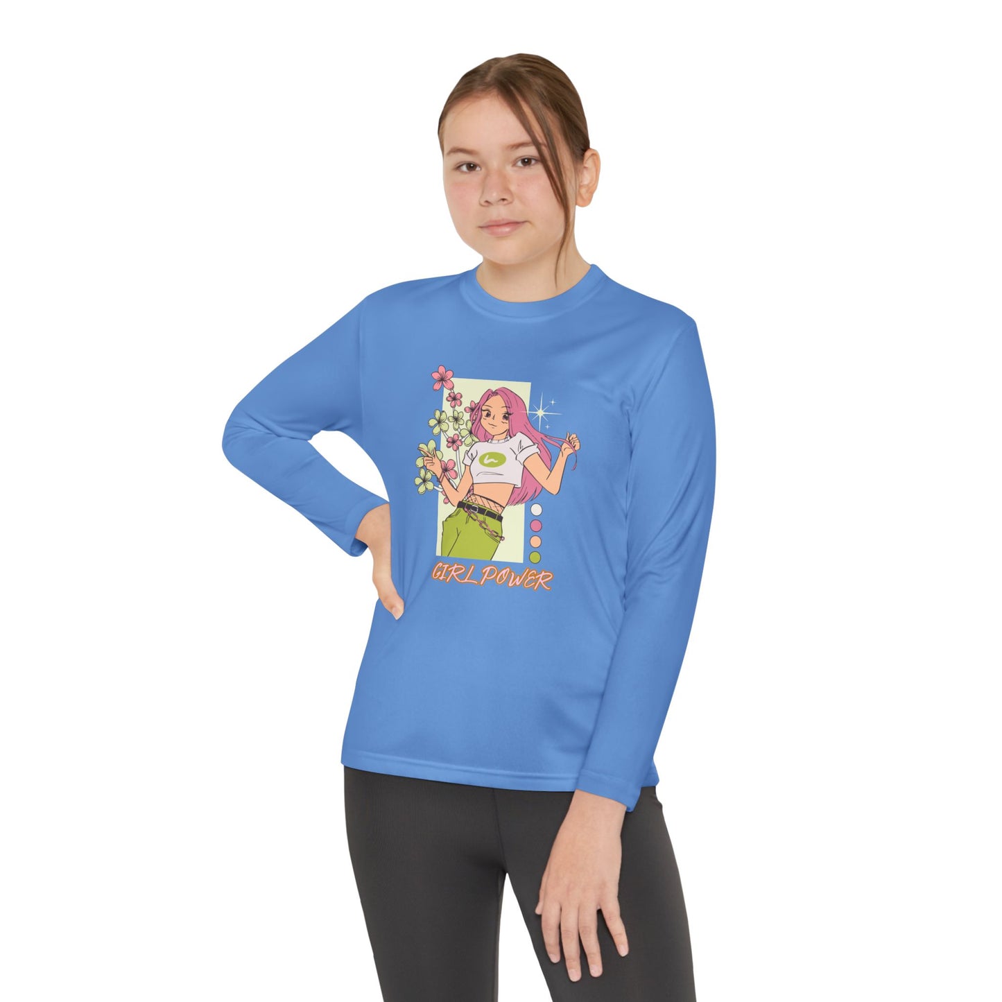 Girl Power-Youth Long Sleeve Competitor Tee