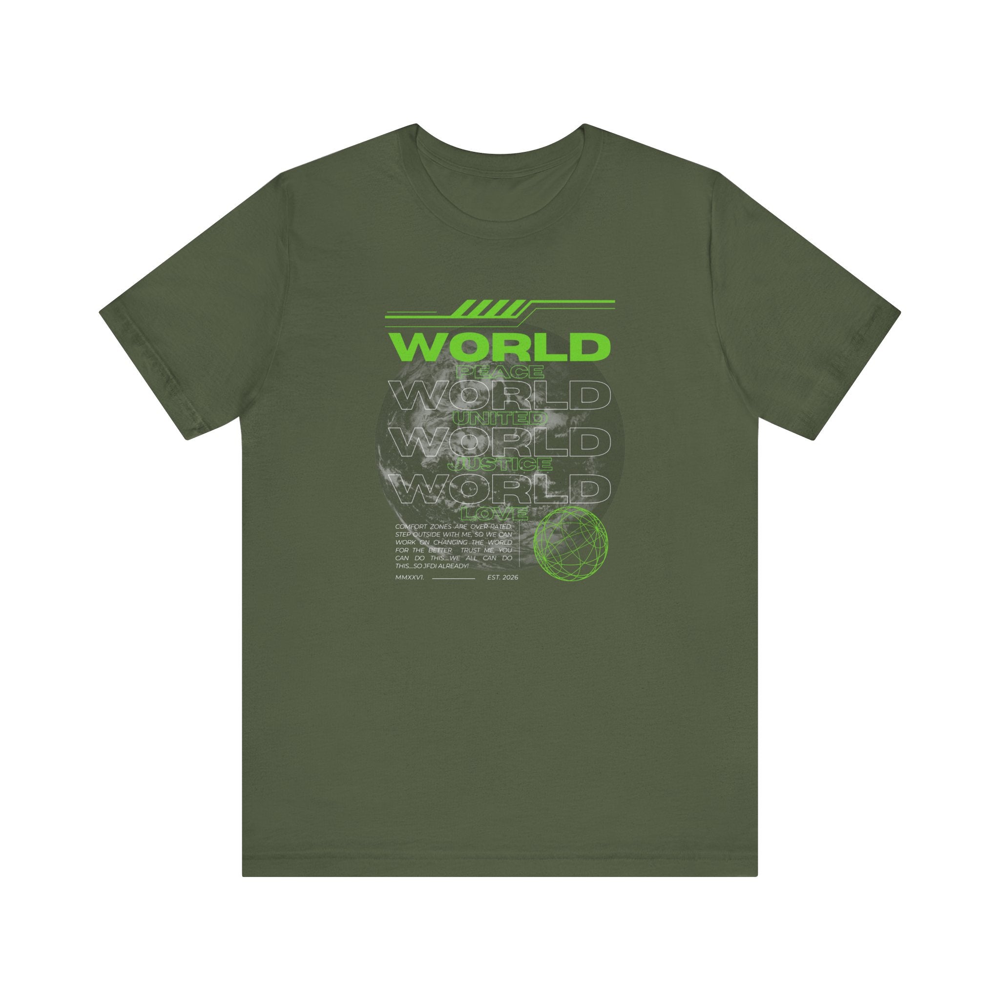 Change the World Design #1-Unisex Jersey Short Sleeve Tee
