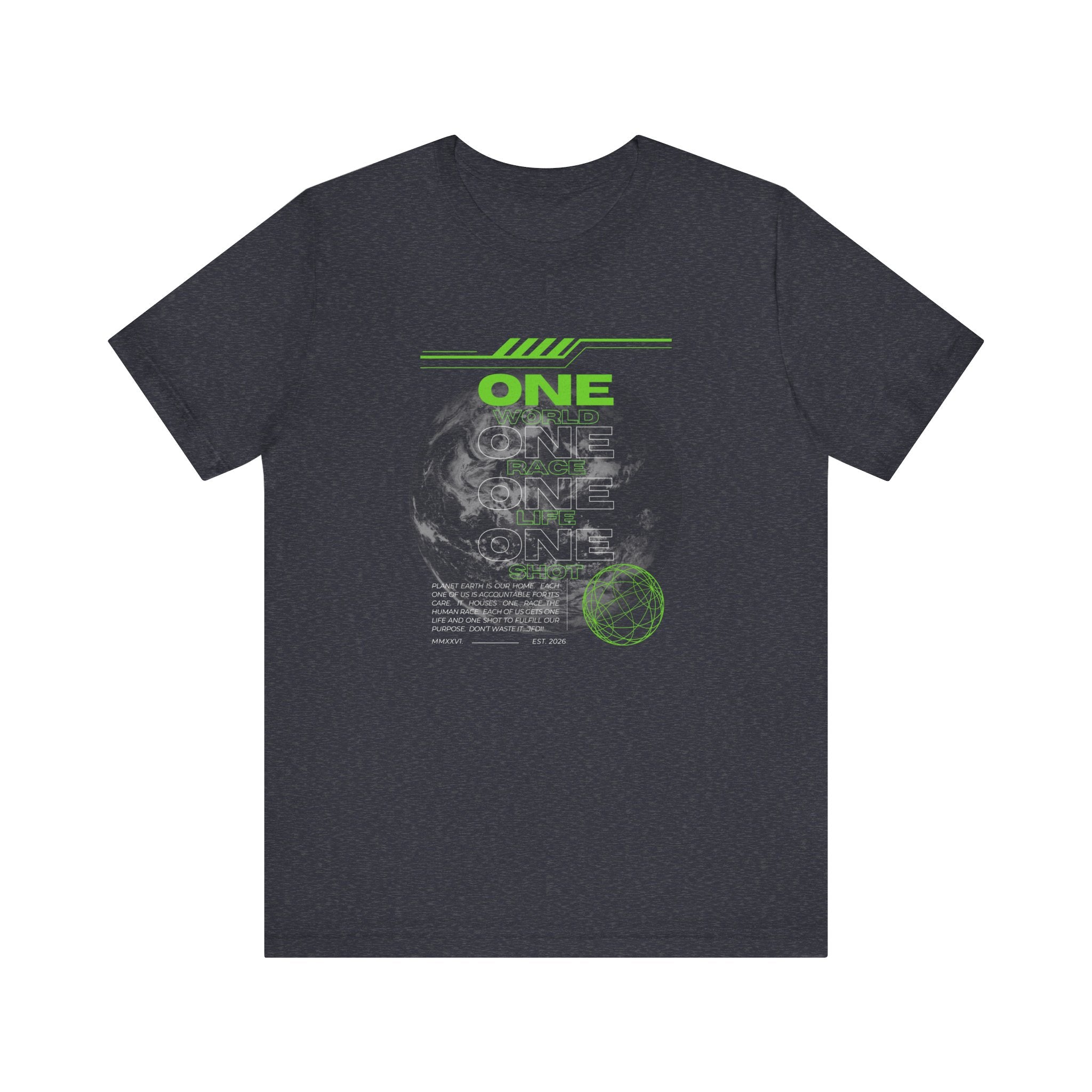 One World-Unisex Jersey Short Sleeve Tee