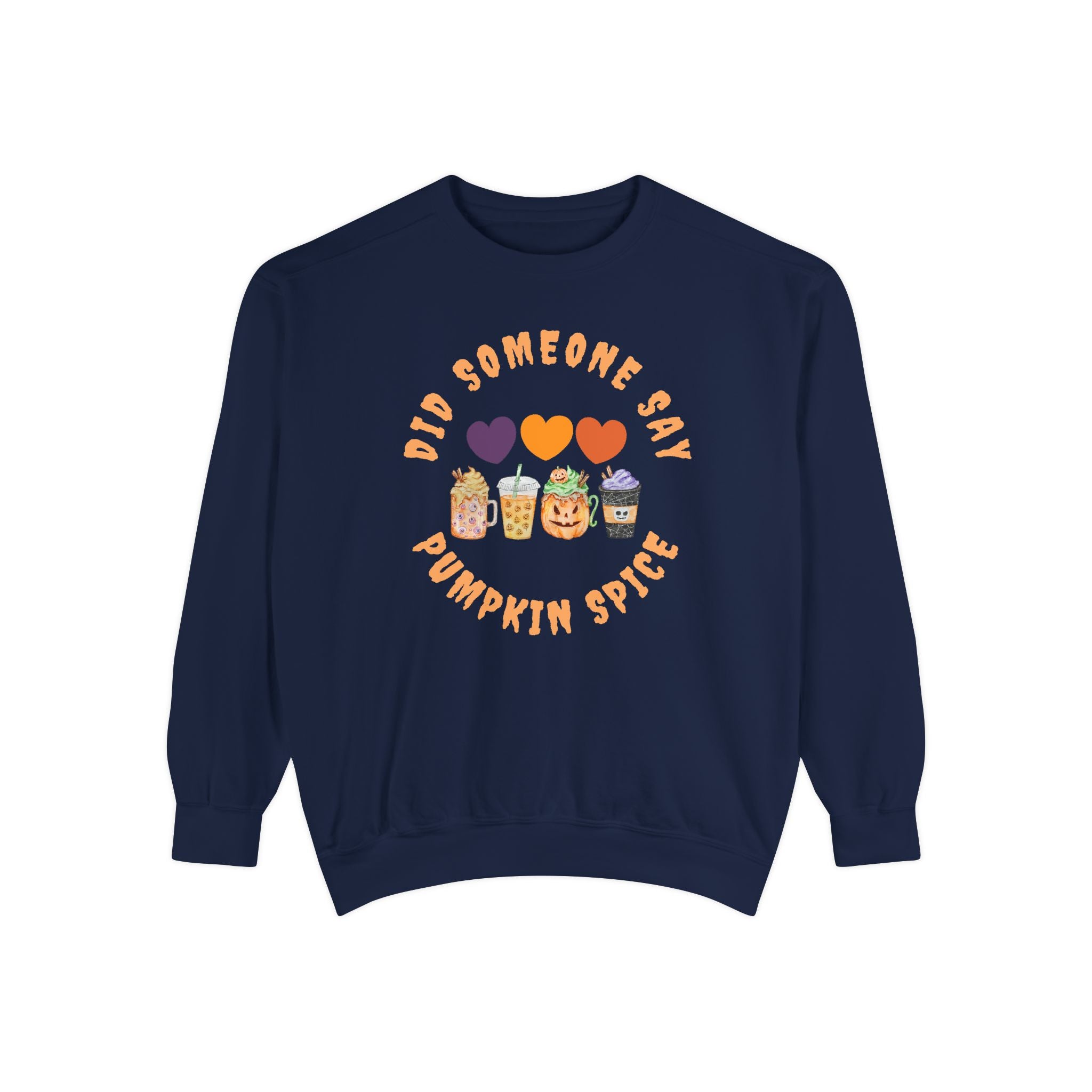 Pumpkin Spice Sweatshirt, Cozy Crewneck for Fall, Unisex Sweatshirt, Cute Autumn Apparel, Perfect for Halloween or Thanksgiving