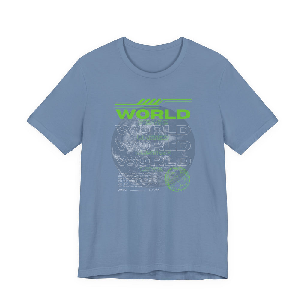 Change the World Design #1-Unisex Jersey Short Sleeve Tee