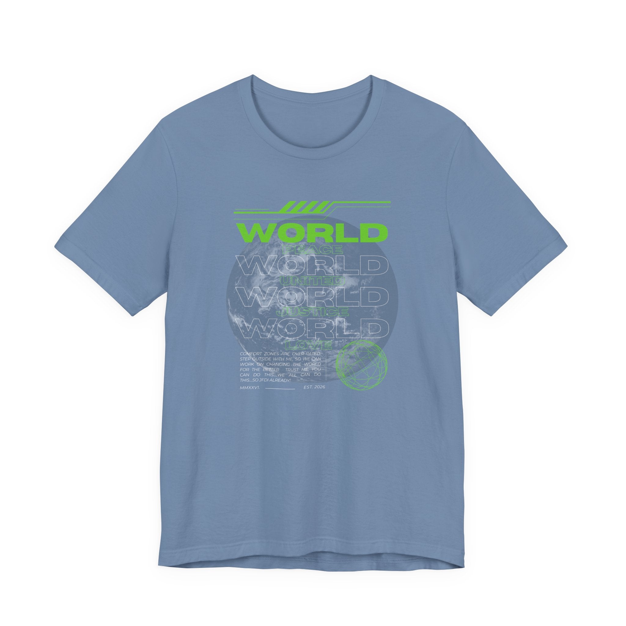 Change the World Design #1-Unisex Jersey Short Sleeve Tee