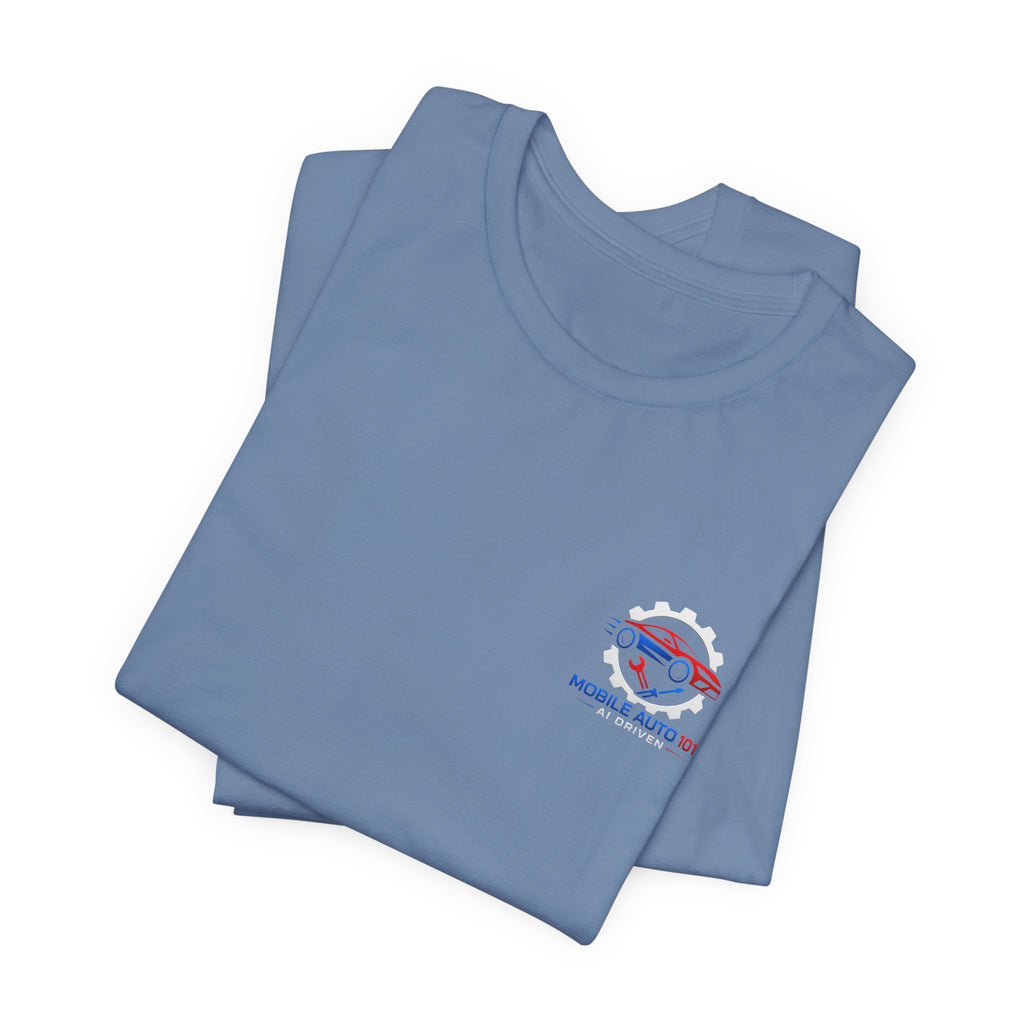 Mobile Auto 101 3rd Ed. (front and back design)-Unisex Jersey Short Sleeve Tee