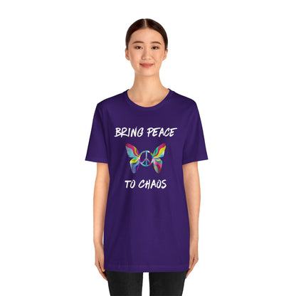 Bring Peace to Chaos-Unisex Jersey Short Sleeve Tee