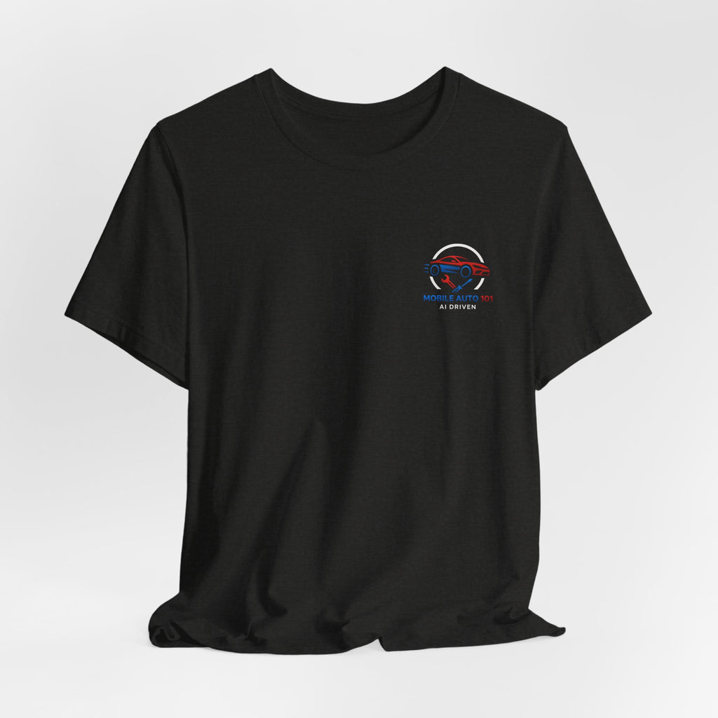 Mobile Auto 101 2nd Ed. (front and back design)-Unisex Jersey Short Sleeve Tee