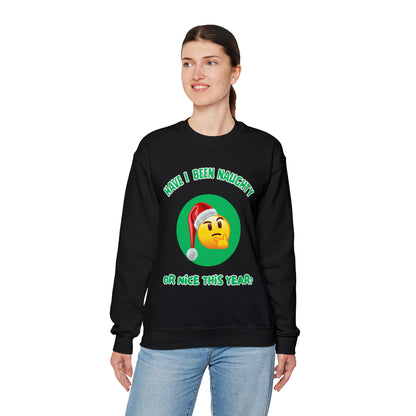 Have I Been Naughty or Nice? Red -Unisex Heavy Blend™ Crewneck Sweatshirt