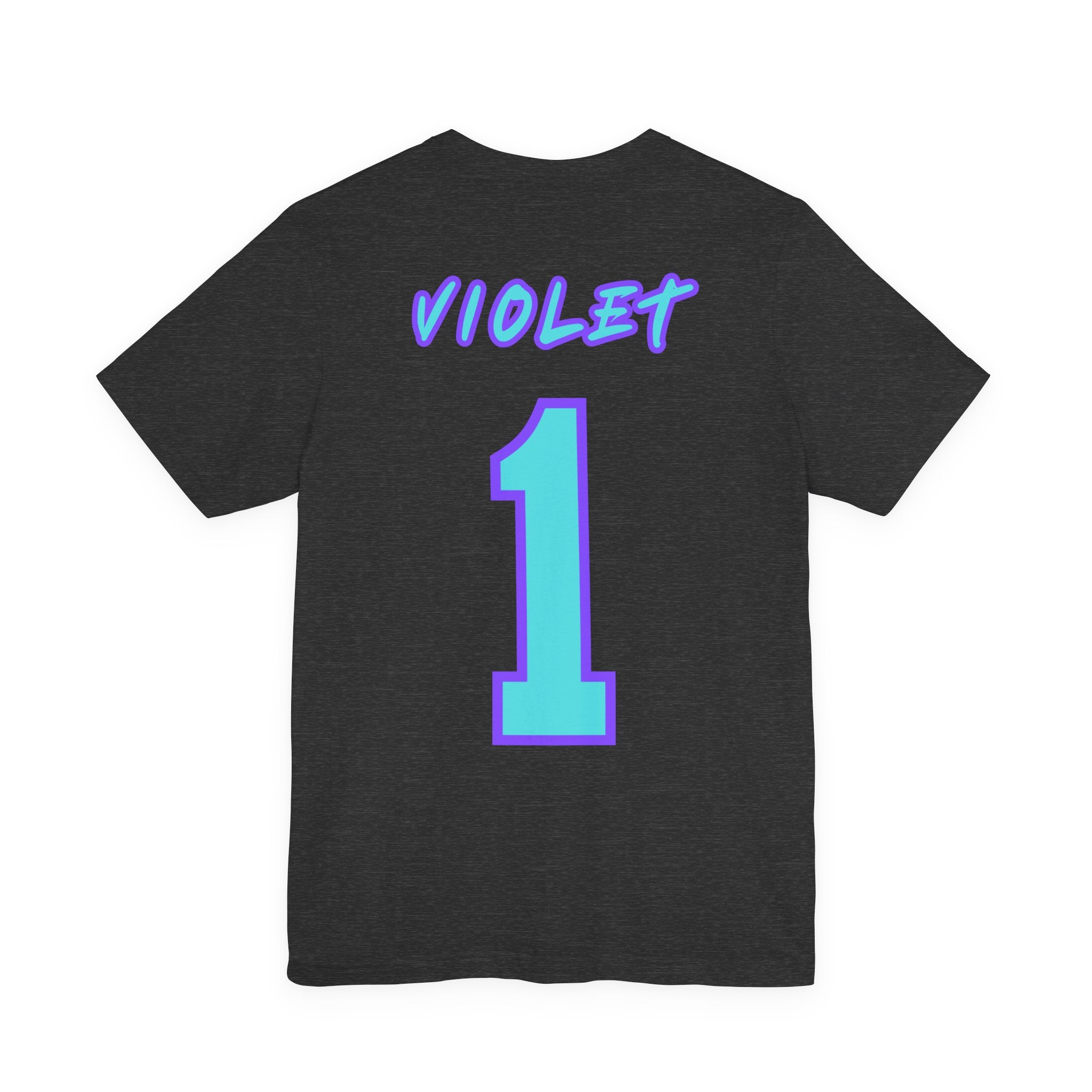 What Color are Your Wings? Violet #1-Unisex Jersey Short Sleeve Tee