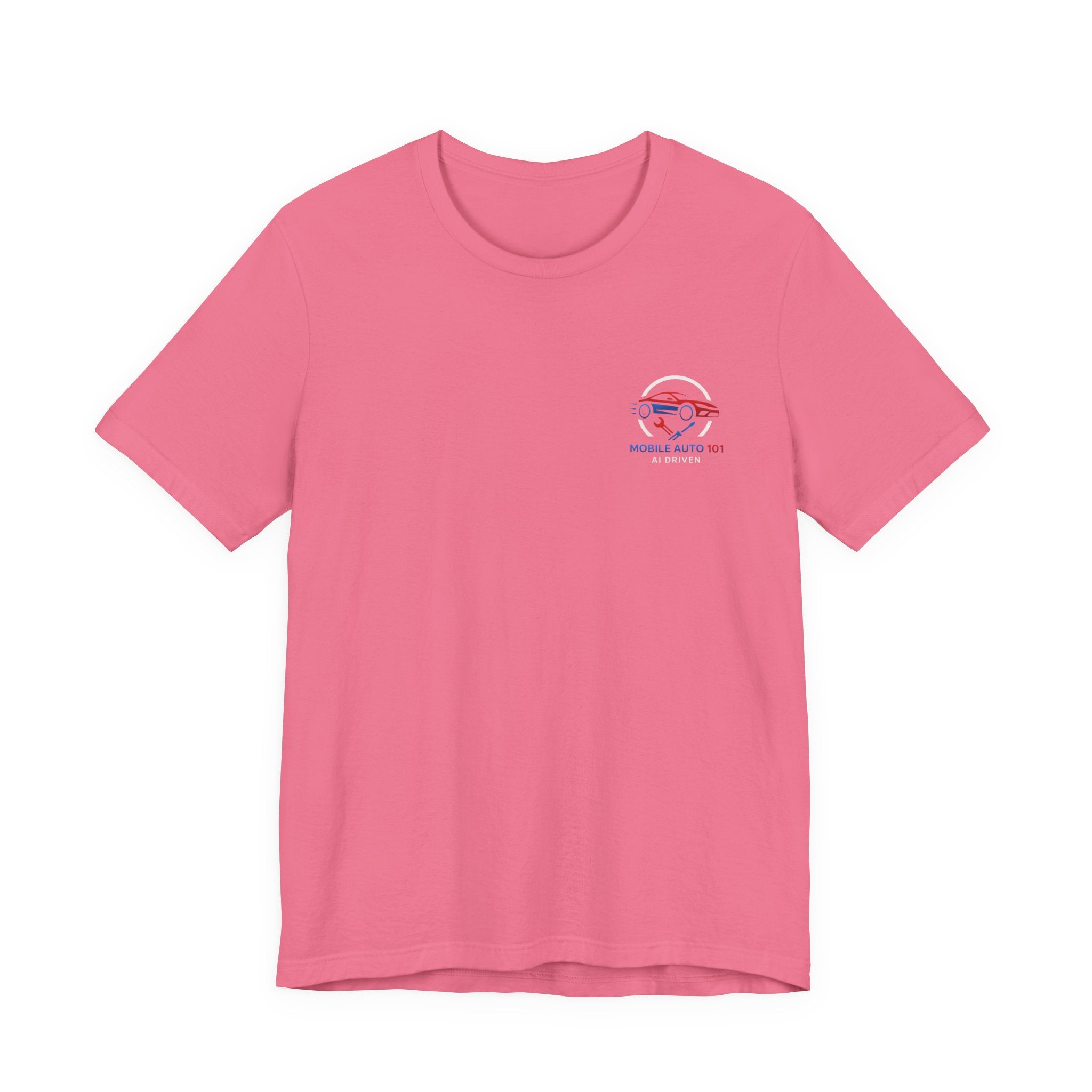 Mobile Auto 101 2nd Ed. (front and back design)-Unisex Jersey Short Sleeve Tee