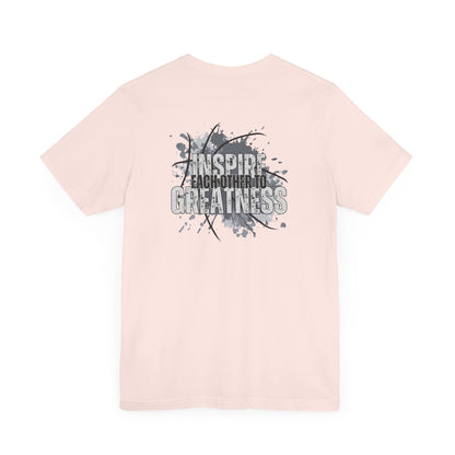 Inspire Each Other to Greatness-Double Sided Print-Unisex Jersey Short Sleeve Tee