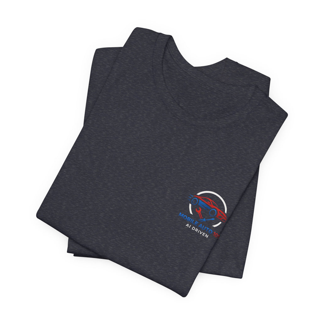 Mobile Auto 101 2nd Ed. (front and back design)-Unisex Jersey Short Sleeve Tee