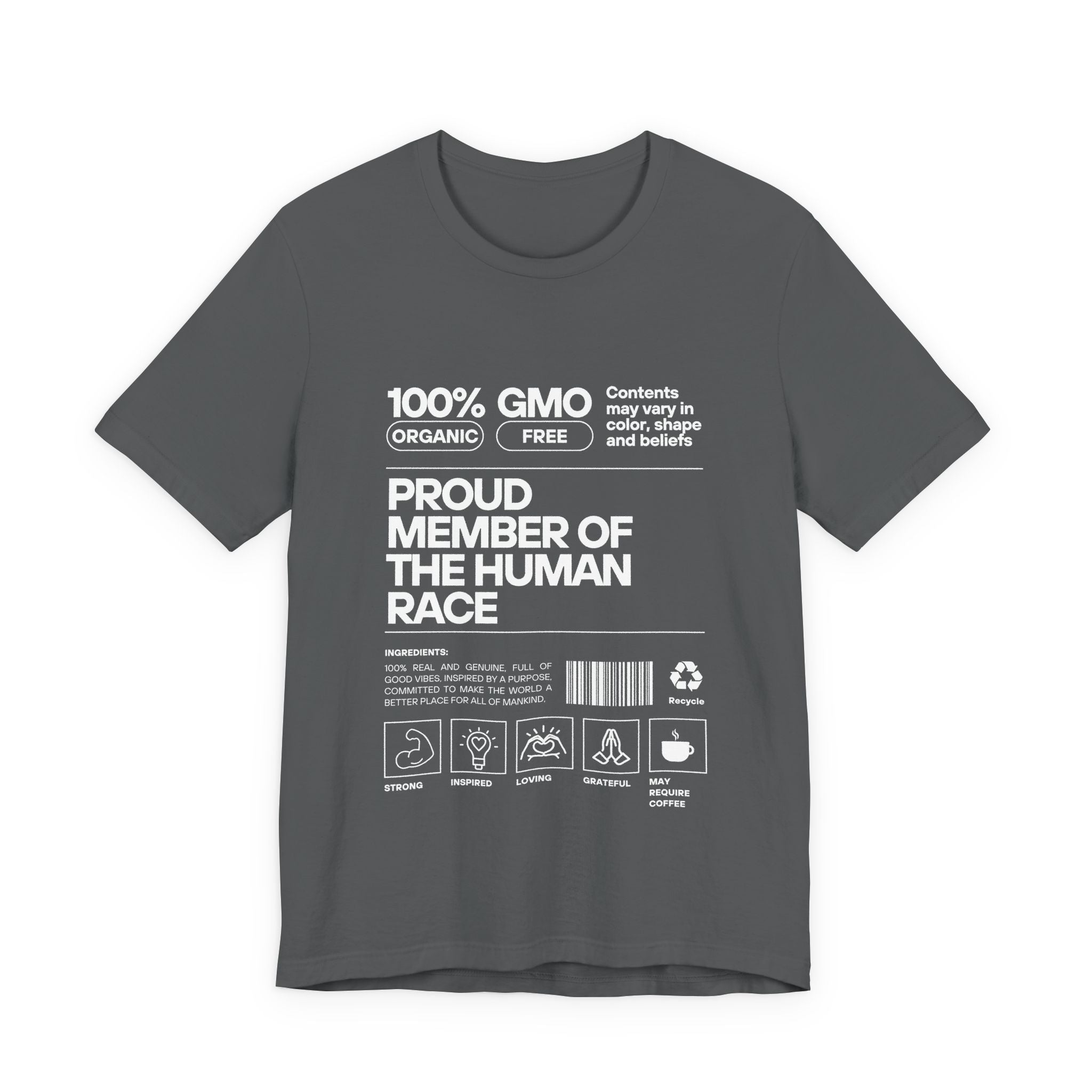 Proud Member of the Human Race-Unisex Jersey Short Sleeve Tee