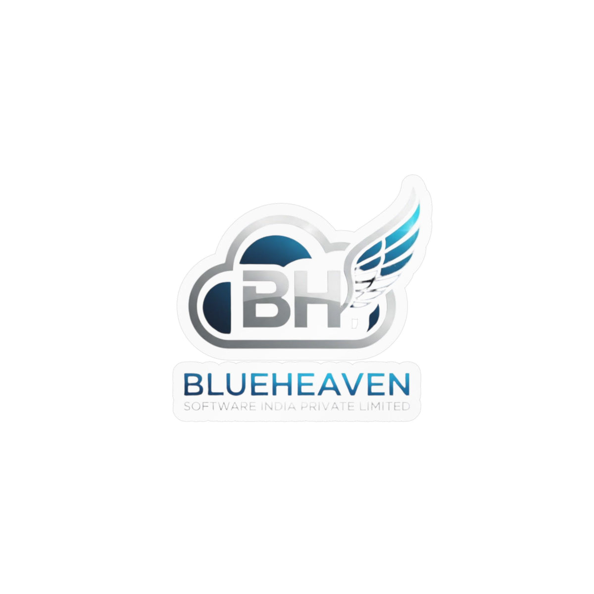 Blueheaven BH Winged Logo Kiss-Cut Vinyl Decal