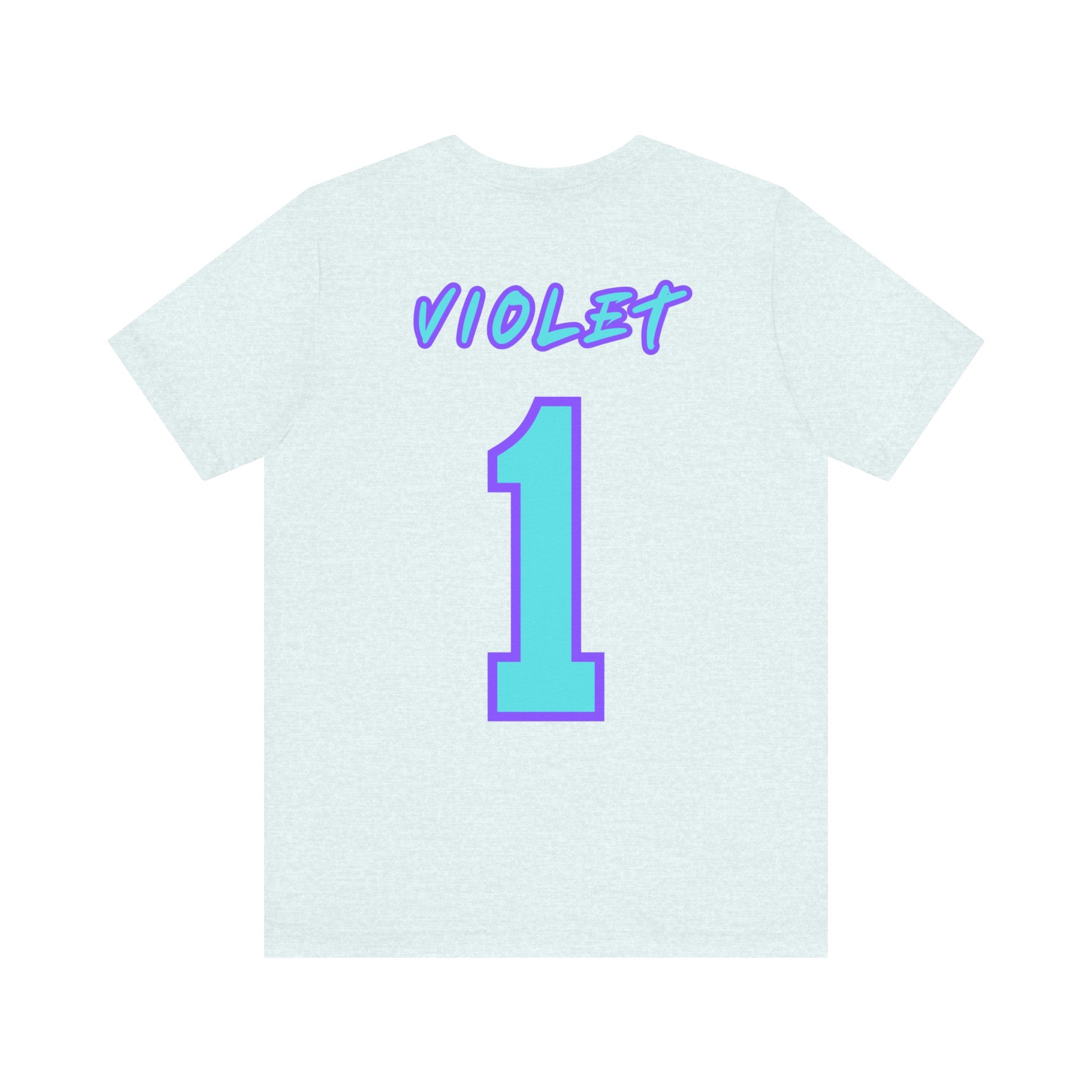 What Color are Your Wings? Violet #1-Unisex Jersey Short Sleeve Tee