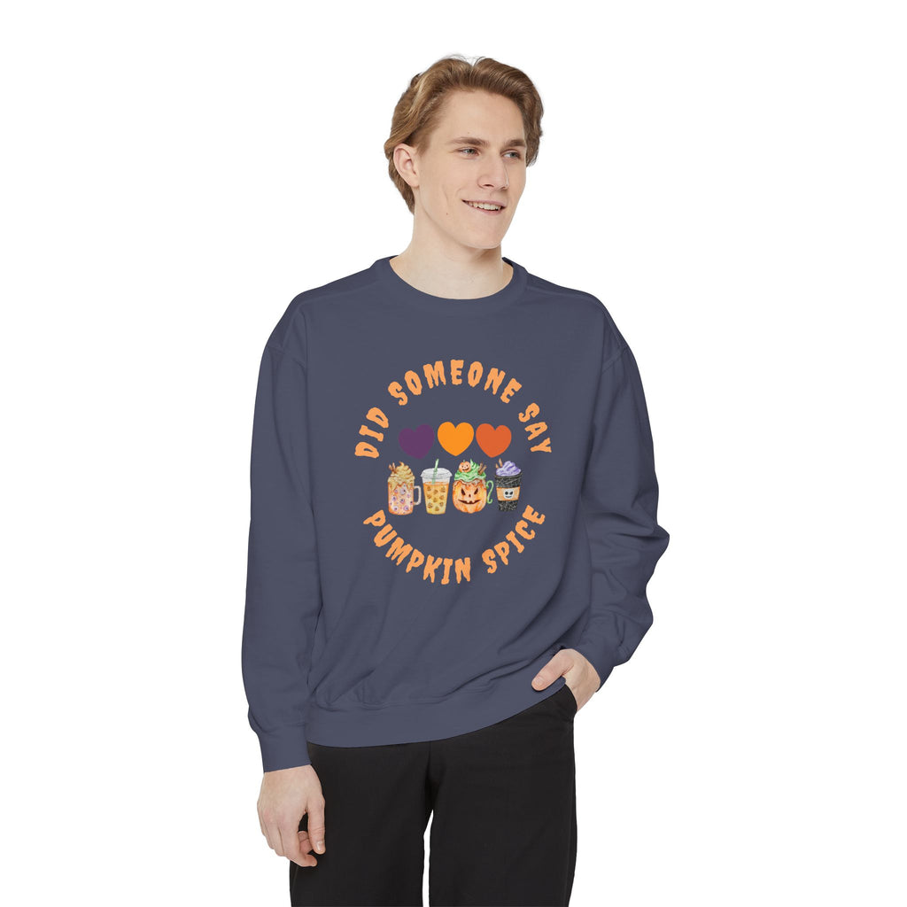 Pumpkin Spice Sweatshirt, Cozy Crewneck for Fall, Unisex Sweatshirt, Cute Autumn Apparel, Perfect for Halloween or Thanksgiving