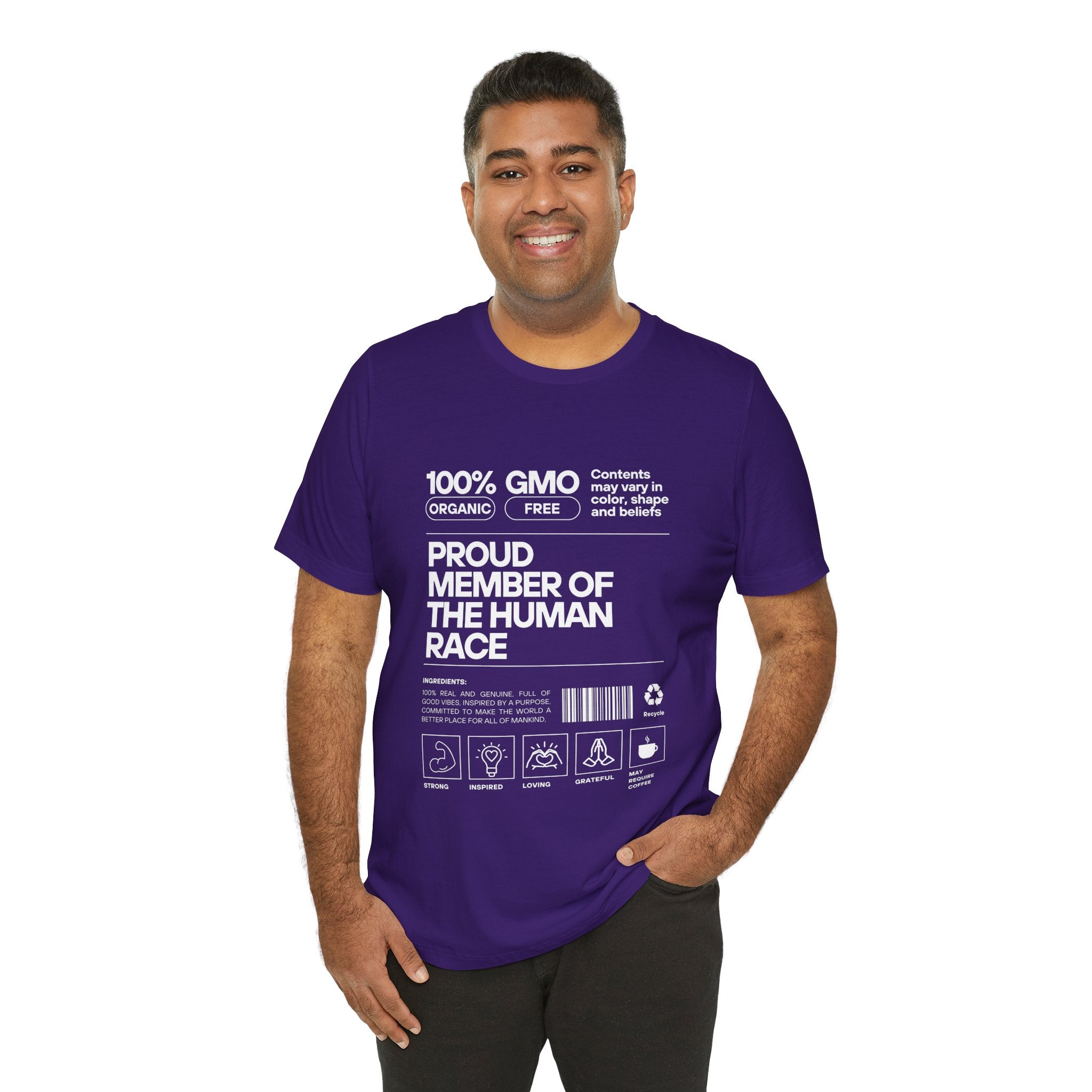Proud Member of the Human Race-Unisex Jersey Short Sleeve Tee