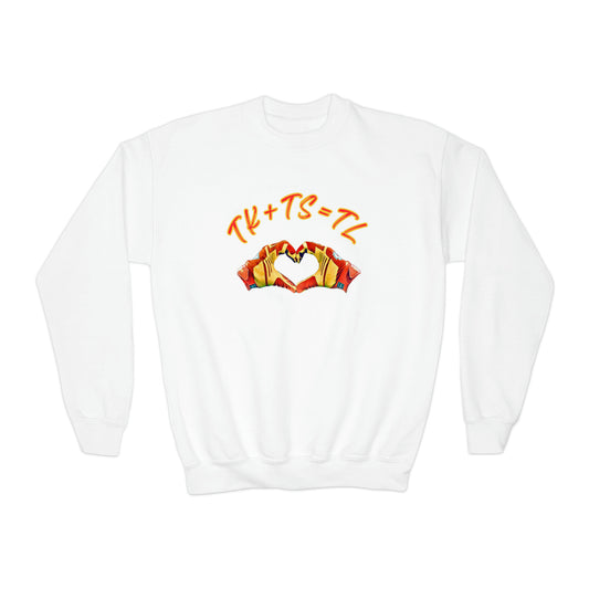 SWELCE #87 TK+TS=TL Youth Crewneck Sweatshirt