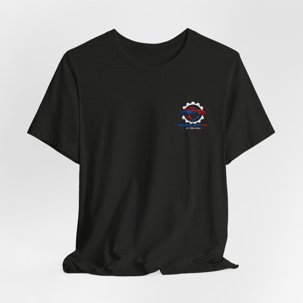 Mobile Auto 101 3rd Ed. (front and back design)-Unisex Jersey Short Sleeve Tee
