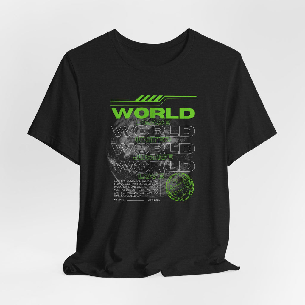 Change the World Design #1-Unisex Jersey Short Sleeve Tee