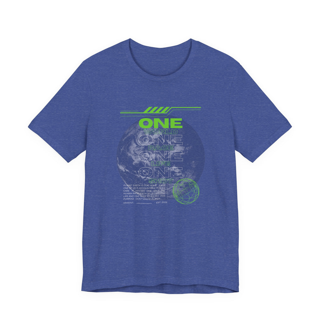 One World-Unisex Jersey Short Sleeve Tee