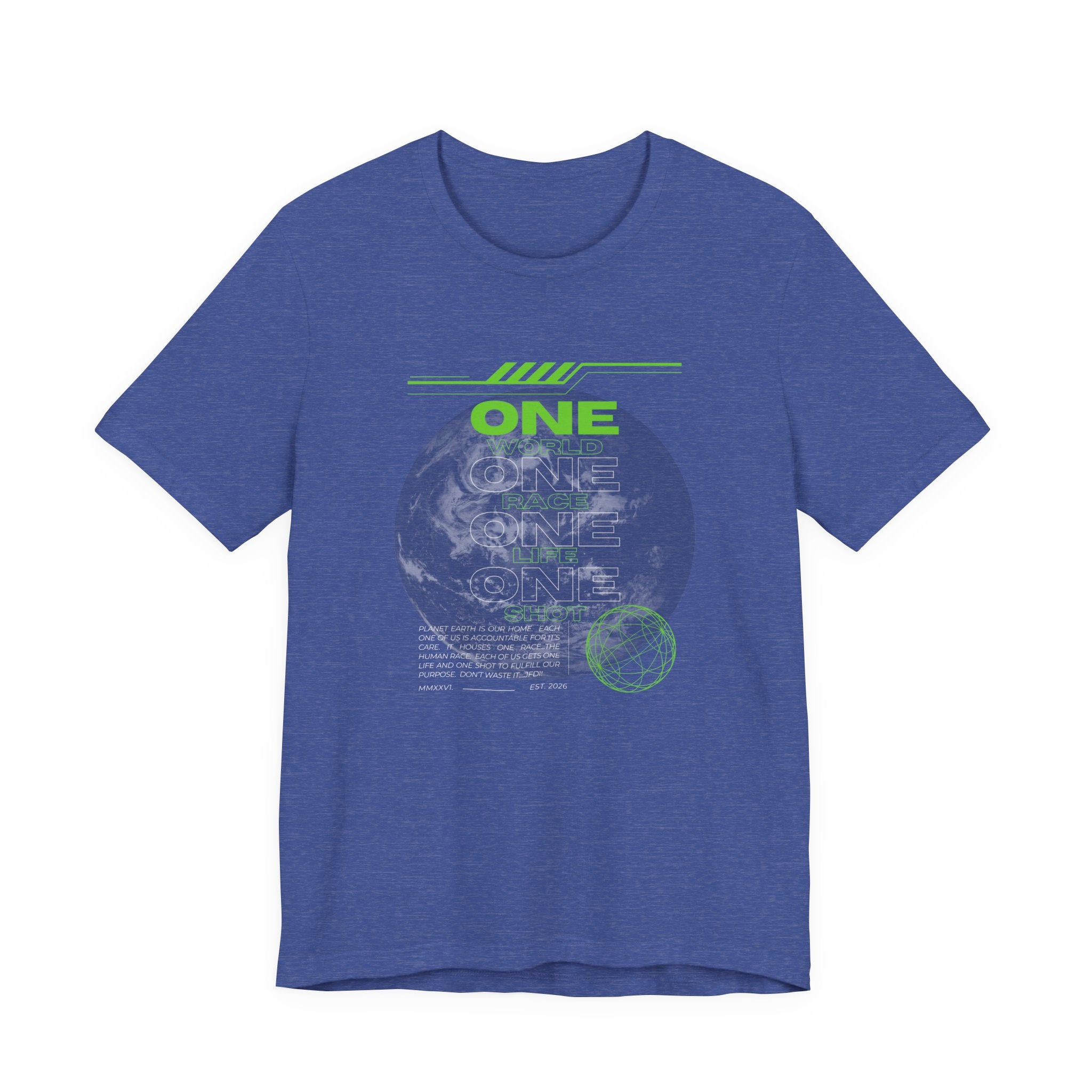 One World-Unisex Jersey Short Sleeve Tee
