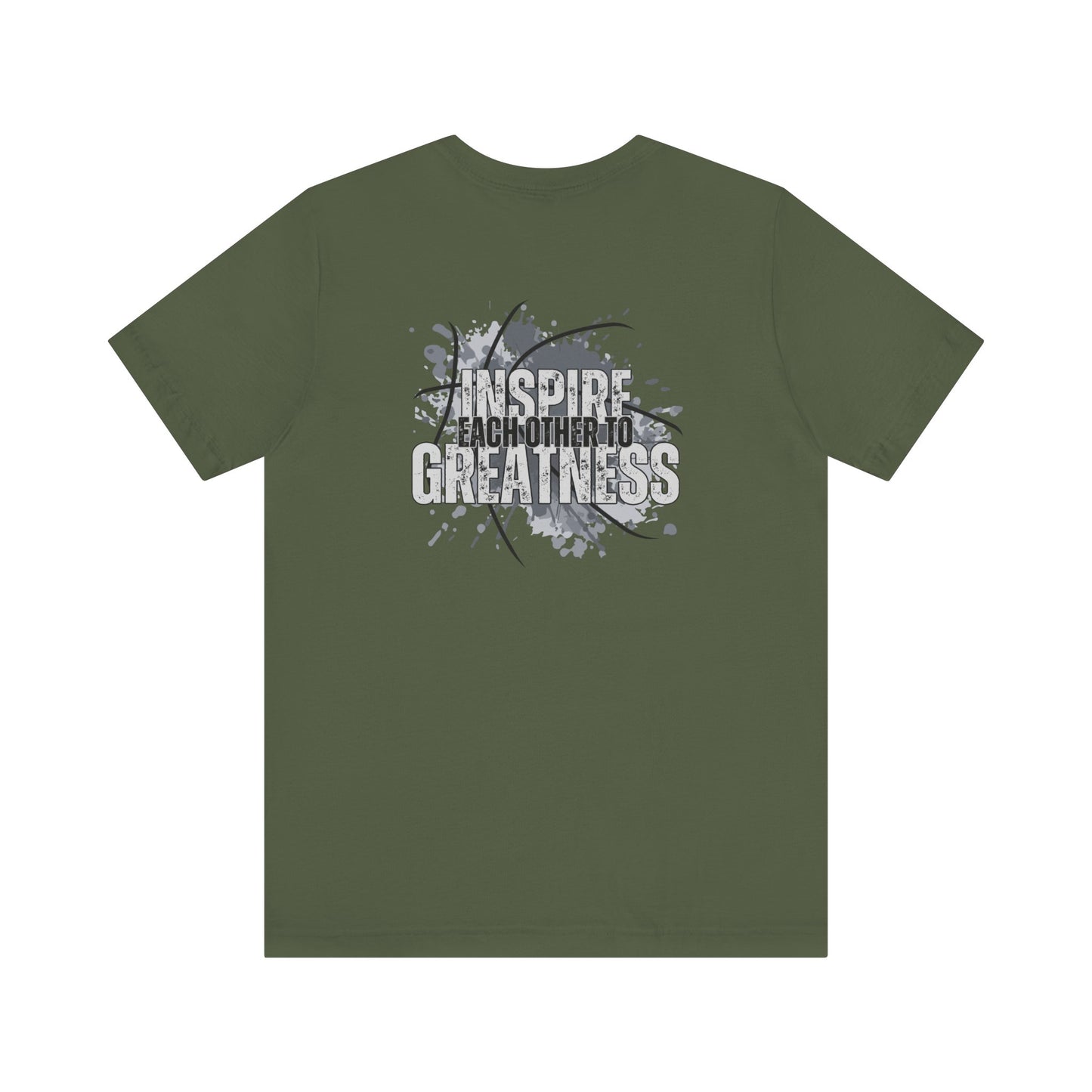 Inspire Each Other to Greatness-Double Sided Print-Unisex Jersey Short Sleeve Tee