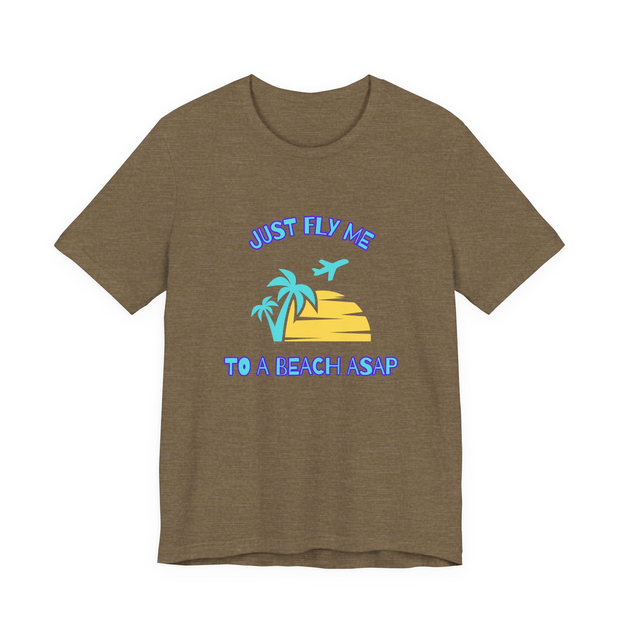 Just Fly Me to a Beach ASAP-Unisex Jersey Short Sleeve Tee