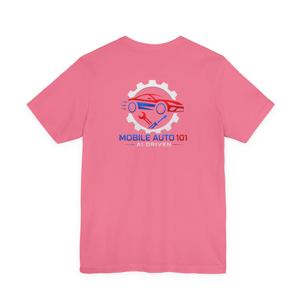 Mobile Auto 101 3rd Ed. (front and back design)-Unisex Jersey Short Sleeve Tee