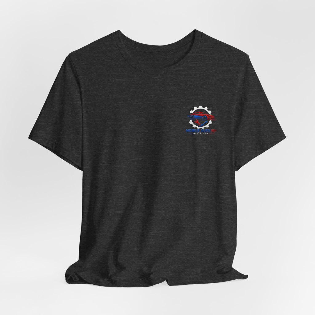 Mobile Auto 101 3rd Ed. (front and back design)-Unisex Jersey Short Sleeve Tee