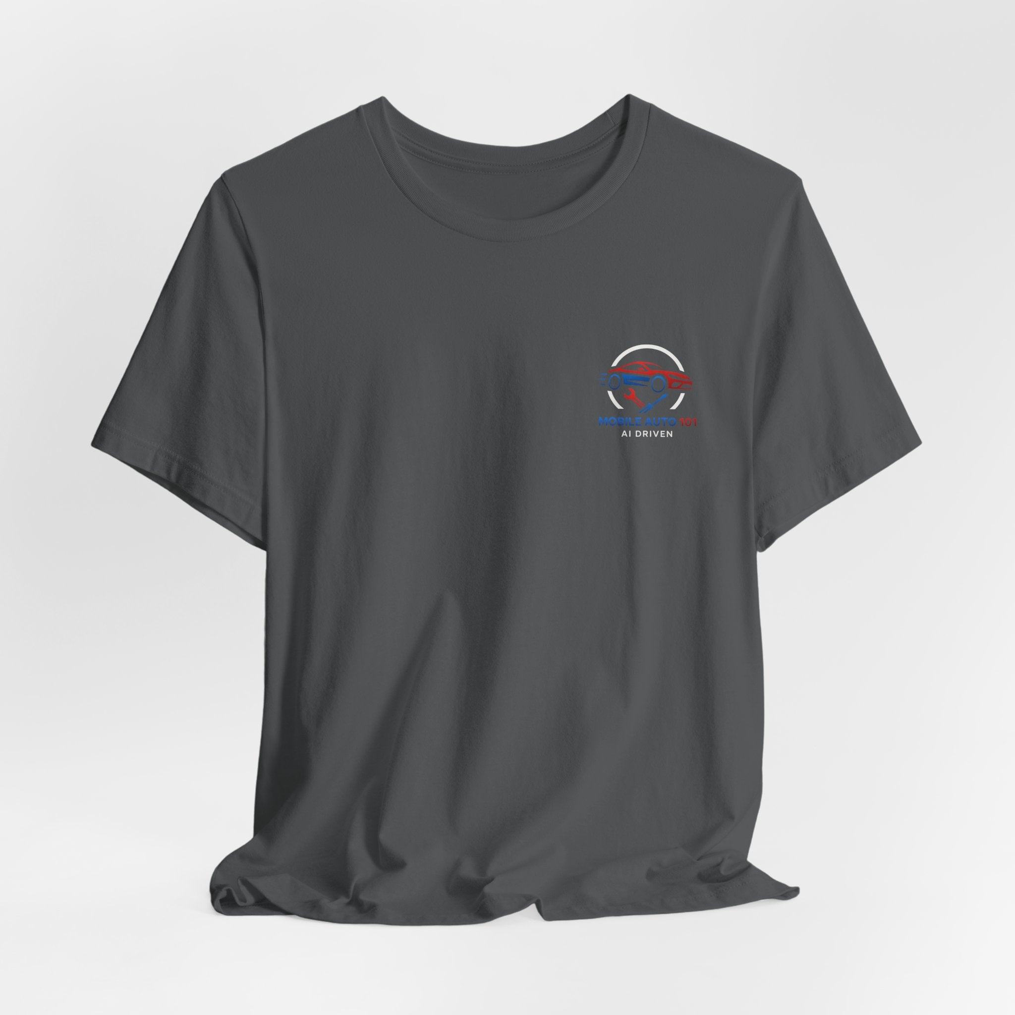 Mobile Auto 101 2nd Ed. (front and back design)-Unisex Jersey Short Sleeve Tee