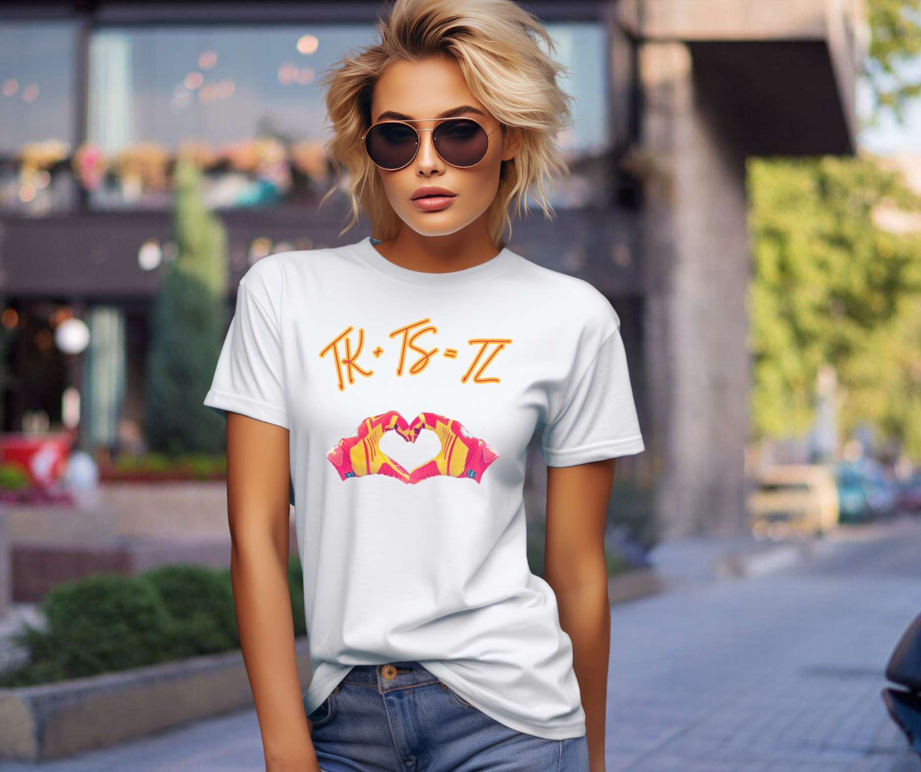 SWELCE TK+TS=TL Original Love Glove Design (Vers#3 for white) Jersey-Unisex Jersey Short Sleeve Tee