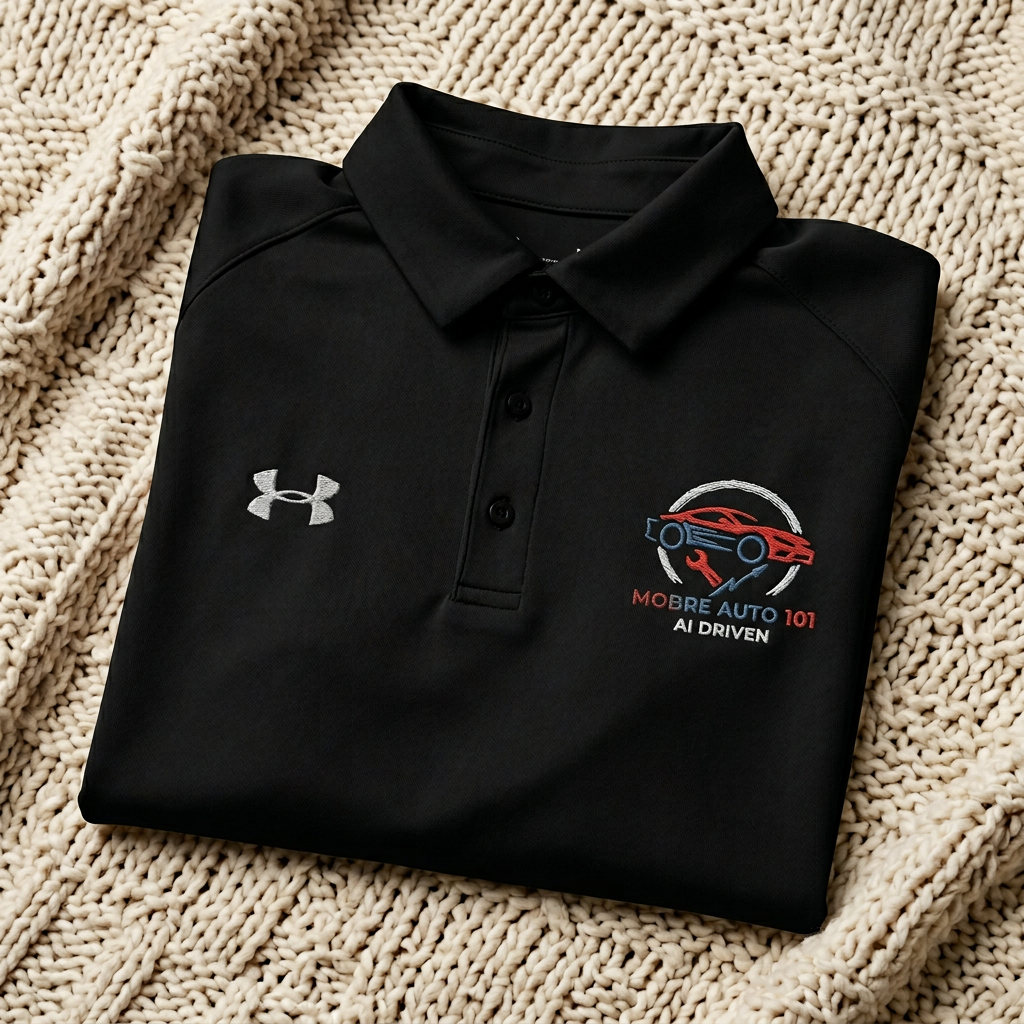 Mobile Auto 101 Embroidered Performance Polo — Under Armour Men's Golf/Work Shirt