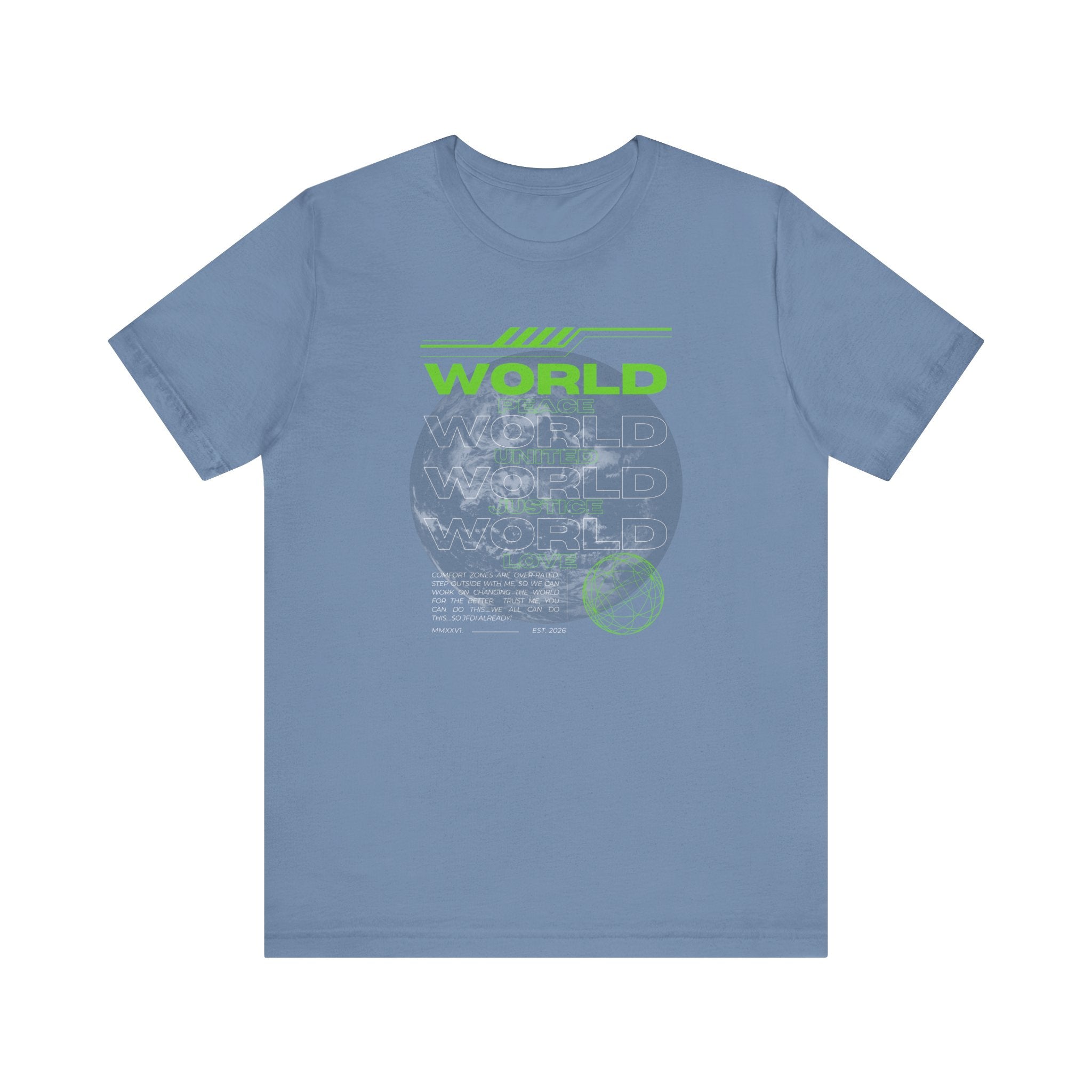 Change the World Design #1-Unisex Jersey Short Sleeve Tee