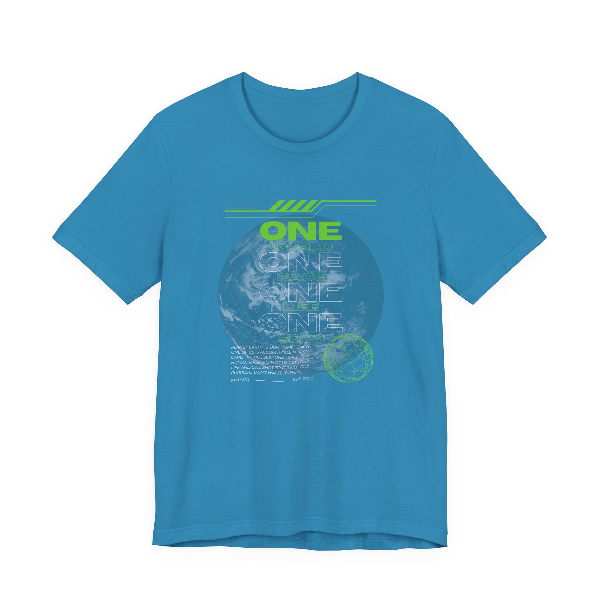 One World-Unisex Jersey Short Sleeve Tee