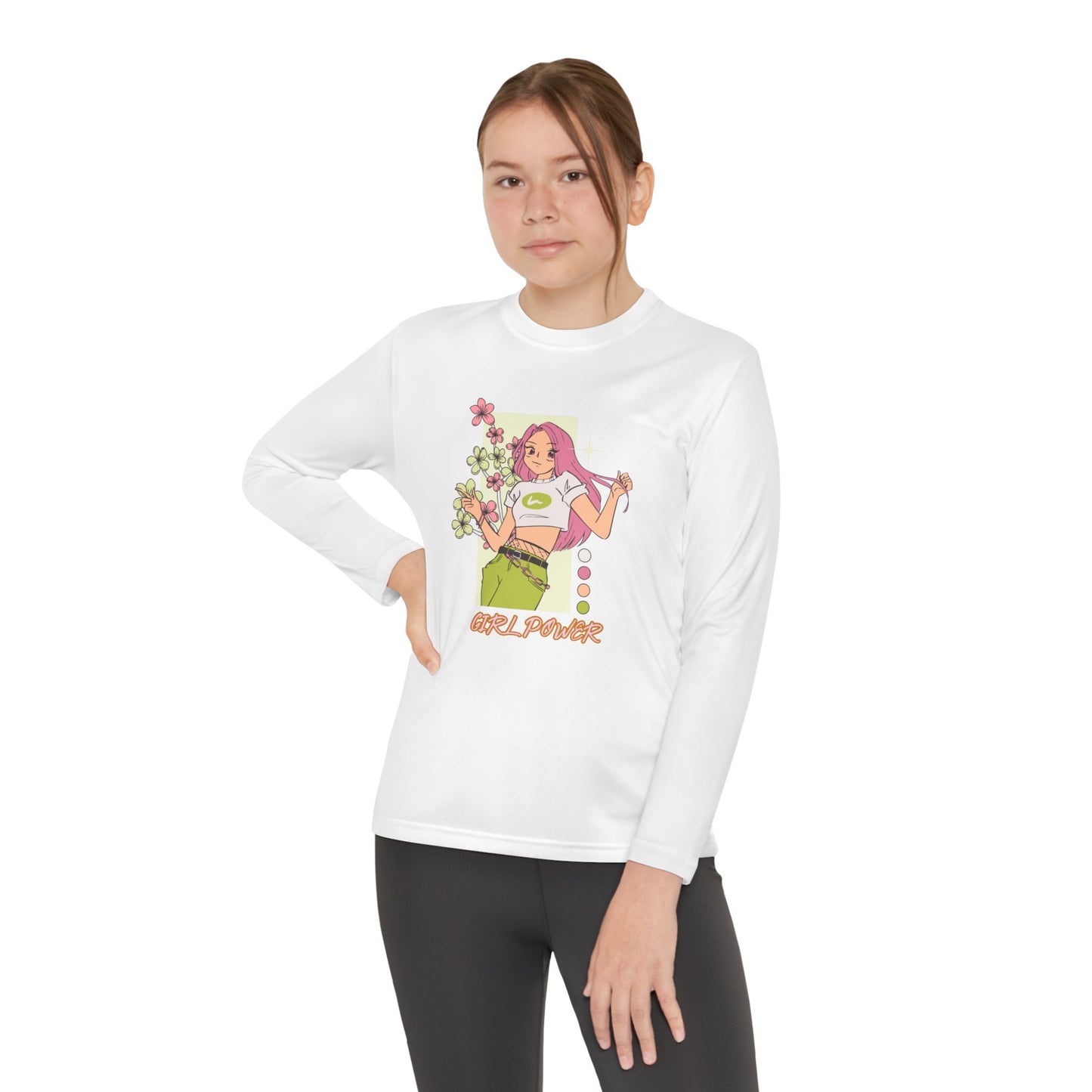 Girl Power-Youth Long Sleeve Competitor Tee