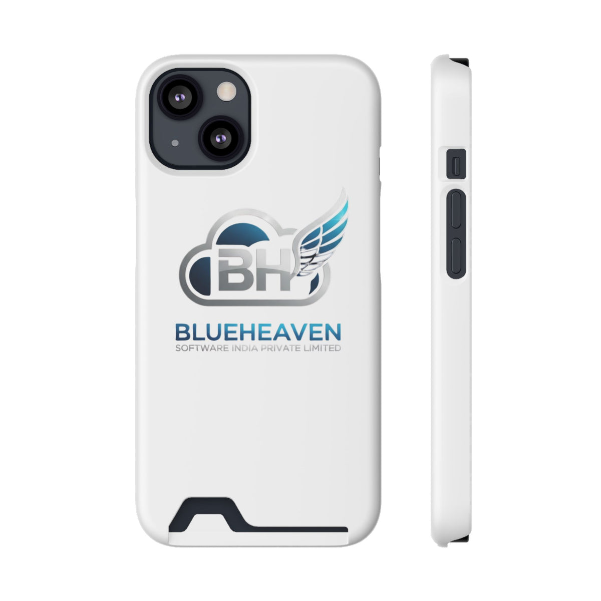 BlueHeaven Logo Phone Case with Card Holder