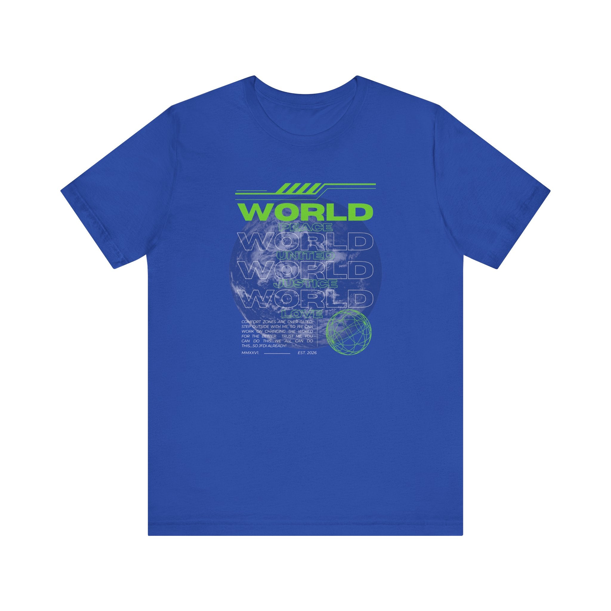 Change the World Design #1-Unisex Jersey Short Sleeve Tee